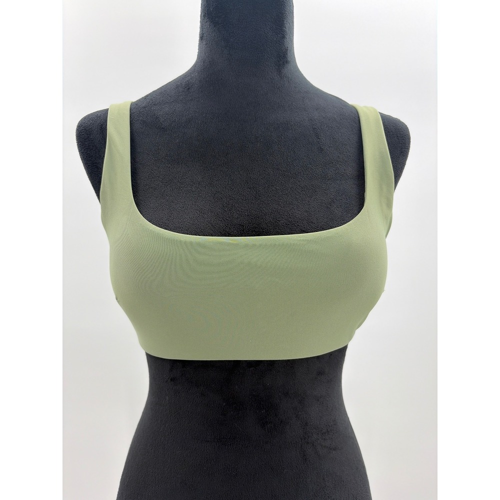 aerie Light Green Scoop Neck Bikini Top